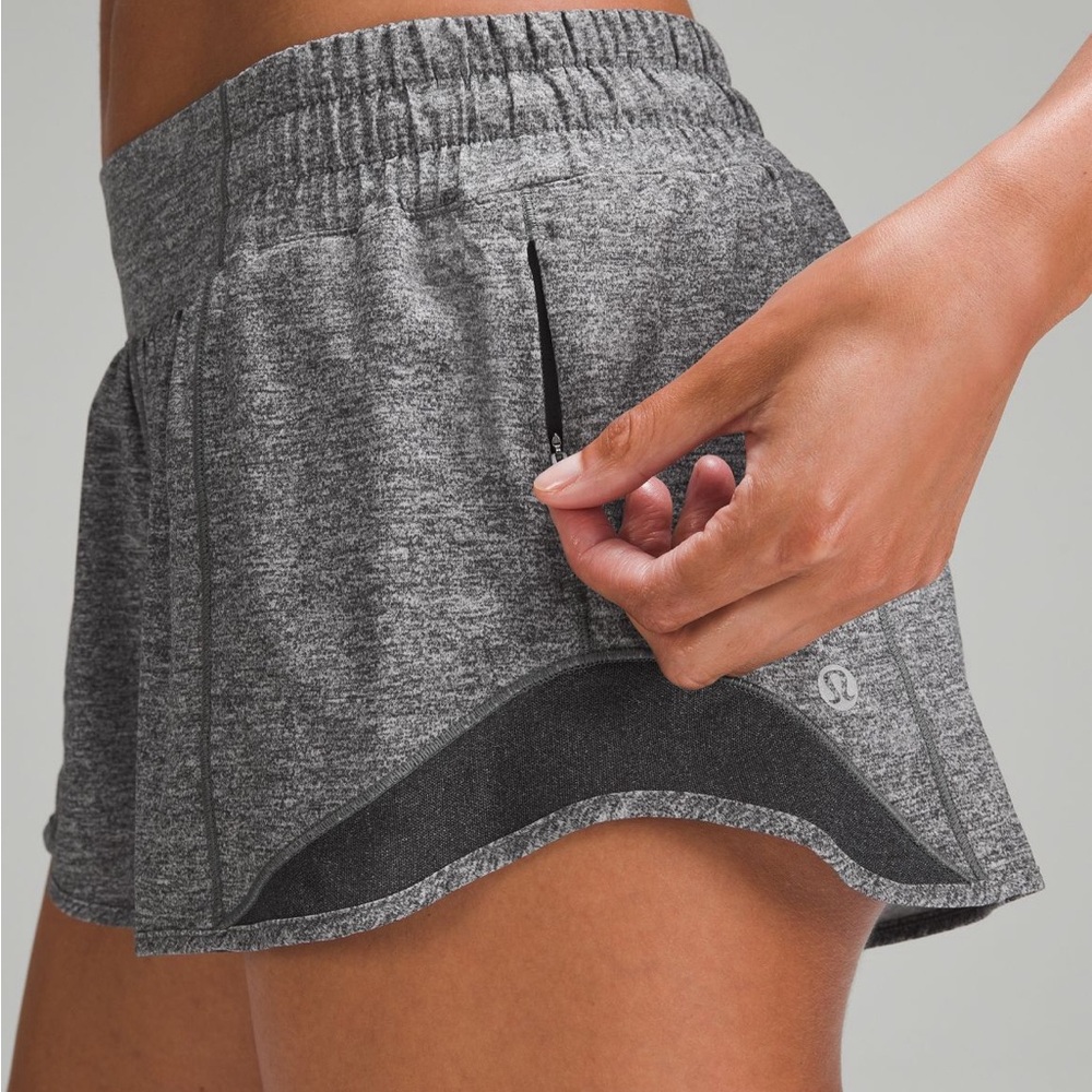 Grey hotty hot low-rise lined shorts 2.5 size 4